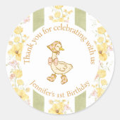 One Silly Goose Sticker ラウンドシール (正面)