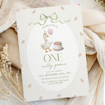 One Silly Goose Vintage Girl Birthday