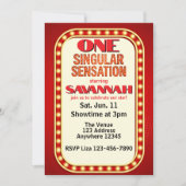 One Singular Sensation, Broadway 1st Birthday 招待状 (正面)