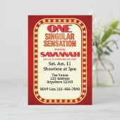 One Singular Sensation, Broadway 1st Birthday 招待状 (スタンド正面)