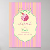 One Sleepy Cat 1st Birthday Welcome ポスター (正面)