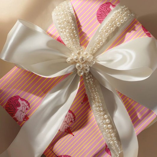 One Sleepy Cat 1st Birthday Welcome ラッピングペーパー