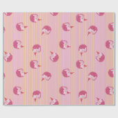 One Sleepy Cat 1st Birthday Welcome ラッピングペーパー (フラット)