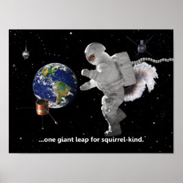 One Small Step for Squirrel Kind Poster ポスター