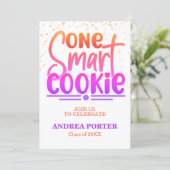 One Smart Cookie Graduation Party 招待状 (スタンド正面)