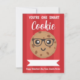 One Smart Cookie - Kids Classroom Valentine's Day ノートカード