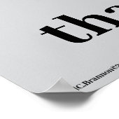 "One speaks of self" Poster ポスター (角)