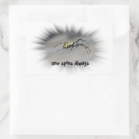 one spins always Aufkleber 長方形シール (バッグ)