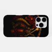 One Spirit, Two Forces | Samurai & Dragon iPhoneケース (裏面横)