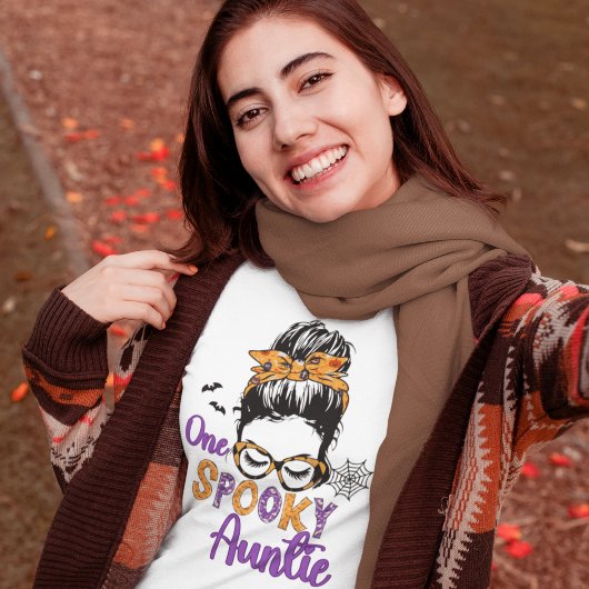 One Spooky Auntie Funny Halloween Aunt Tシャツ