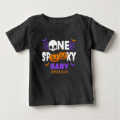 One Spooky Baby, Fun Halloween Family ベビーTシャツ (正面)