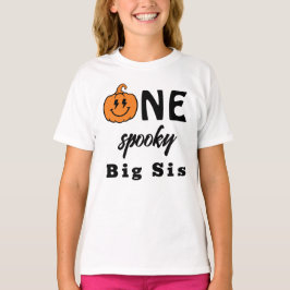 One Spooky Big Sis Halloween Matching Family Tシャツ