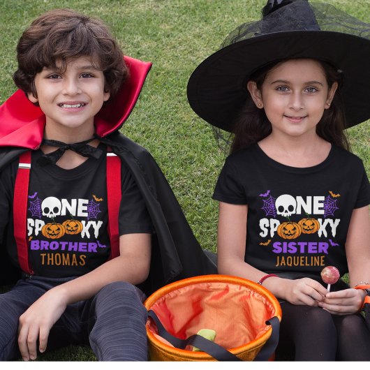 One Spooky Brother, Fun Halloween Family Tシャツ