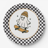 One Spooky Dude Halloween Birthday  ペーパープレート (正面)