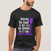 One Spoon Fibromyalgia Warrior Fibromyalgia Awaren Tシャツ (正面)