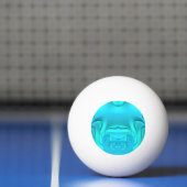One Star Ping Pong Ball, Bubbly Blue and Aqua to 卓球ボール (ネット)