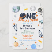One Stellar Year, Space 1st Birthday 招待状 (正面)