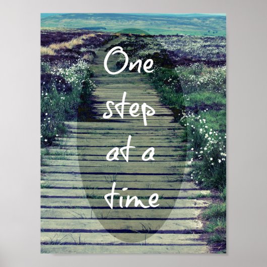 One Step at a Time引用文 ポスター (正面)