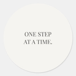 One Step at a Time – Gentle Encouragment Series ラウンドシール