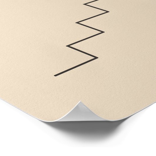 One Step at a Time – Minimalist Motivational ポスター (角)