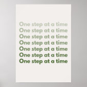 One step at a time. Motivational ポスター (正面)