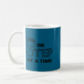 One Step At A Time Progress Motivational Rehab  コーヒーマグカップ (左)