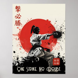 One Strike No Doubt Traditional Shotokan Karate  ポスター