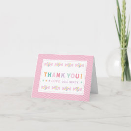 One Sweet Birthday Customizable Thank you Card サンキューカード