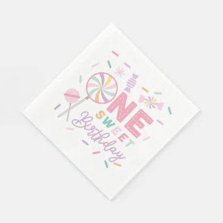 One Sweet Birthday Luncheon Napkin スタンダードランチョンナプキン