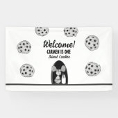 One Sweet Cookie マウス 1歳の誕生日 横断幕 (横)