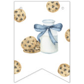 One Sweet Cookie and Milk First Birthday バンティングフラッグ (第1の旗)