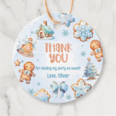 One sweet cookie Christmas 1st birthday thank you フェイバータグ (正面)