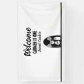 One Sweet Cookie Milk Mouse First Birthday 横断幕 (縦)