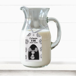 One Sweet Cookie Mouse First Birthday ギフトタグ