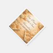 One Sweet Little Bun First Birthday スタンダードカクテルナプキン (角)