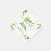 One Sweet Pea First Birthday スタンダードカクテルナプキン (角)
