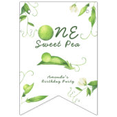 One Sweet Pea First Birthday バンティングフラッグ (第1の旗)