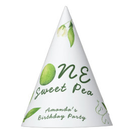 One Sweet Pea First Birthday パーティーハット