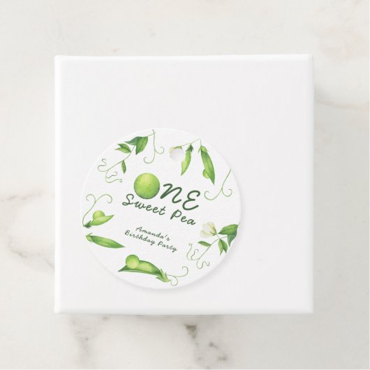 One Sweet Pea First Birthday フェイバータグ (インサイチュ)