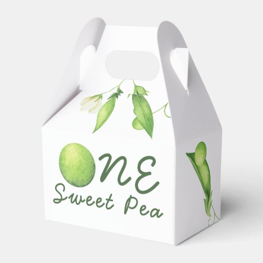 One Sweet Pea First Birthday フェイバーボックス (正面サイド)
