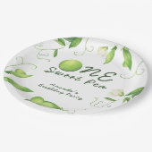 One Sweet Pea First Birthday ペーパープレート (アングル)