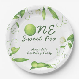 One Sweet Pea First Birthday ペーパープレート