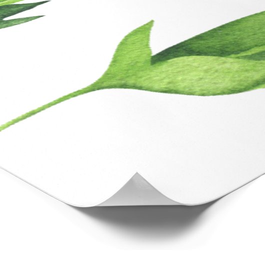 One Sweet Pea First Birthday Party Welcome ポスター (角)