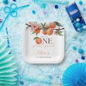 One Sweet Peach 1st Birthday  ペーパープレート (パーティー)