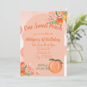 One Sweet Peach, 1st Birthday 招待状 (スタンド正面)