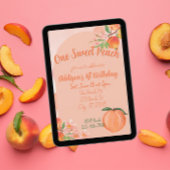 One Sweet Peach, 1st Birthday 招待状