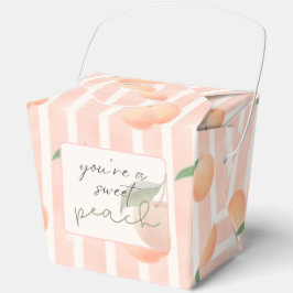 One Sweet Peach Baby Shower Favor Box フェイバーボックス