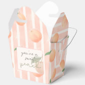One Sweet Peach Baby Shower Favor Box フェイバーボックス (見開き)