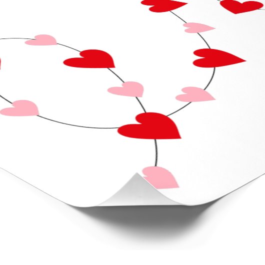 One Sweet Valentine First Birthday Decorations ポスター (コーナー)