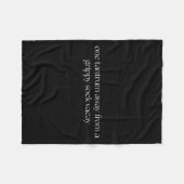 One Tantrum Away From A Grippy Sock Vacay Vacation フリースブランケット (正面(横))